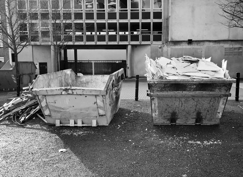 Flat clearance team removing furniture from a Bound Green flat